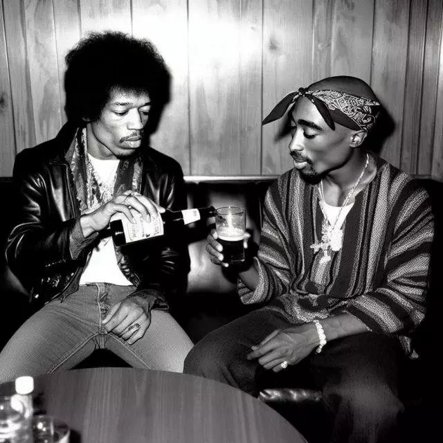 2Pac & Jimi Hendrix...